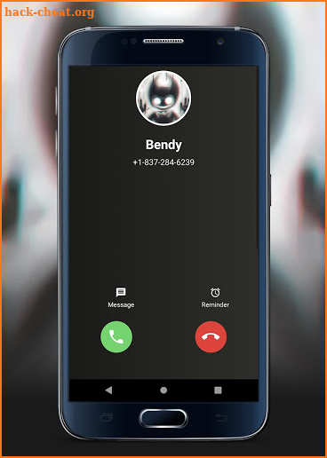 Fake call and video chat whith Bendy screenshot