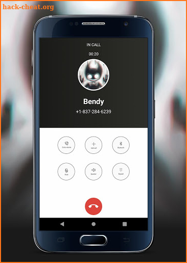 Fake call and video chat whith Bendy screenshot