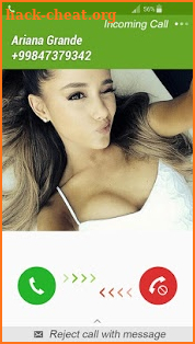 Fake Call Ariana Grande screenshot