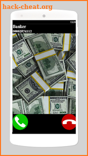 fake call bank screenshot