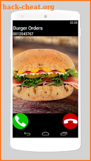 fake call burger screenshot