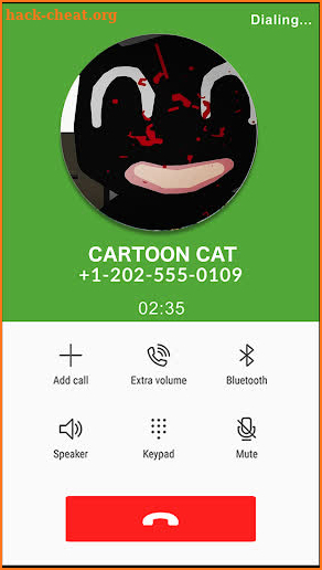 Fake Call Cartoon Cat screenshot
