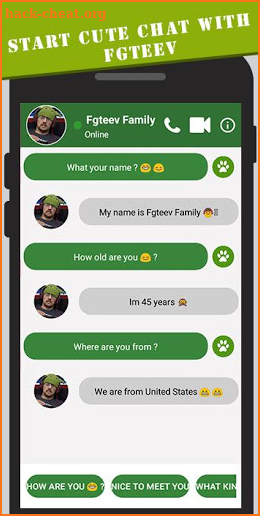 fake call FGTeeV video chat with  family_prank screenshot