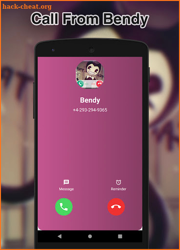 Fake Call From Bendy - Chat Call Simulation screenshot