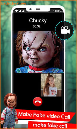 Fake Call from Chucky Doll chat & photo editor screenshot