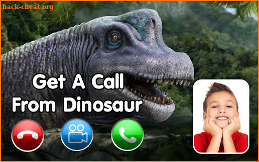 Fake call from Dinosaur World- Jurassic game screenshot