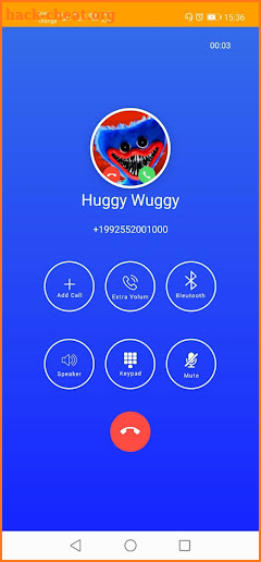 fake call from Huggy Wuggy screenshot