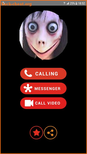 fake call from momo screenshot