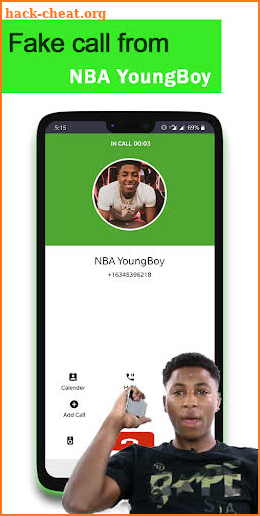 Fake call from NBA YoungBoy screenshot