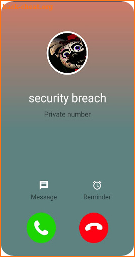 fake Call from Security Breach screenshot