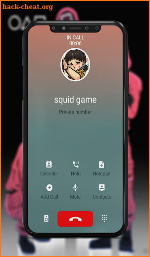 Fake call from Squid Game screenshot