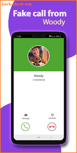 Fake call from Woody screenshot