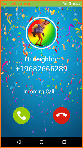 Fake Call Hello scary Mr-Neighbor alpha 4 screenshot