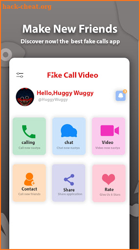 fake call Huggy Wuggy poppy screenshot