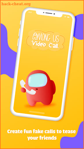 Fake call impostor, video call among us screenshot