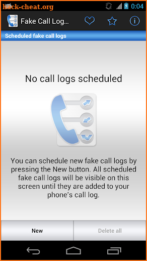 Fake Call Log screenshot