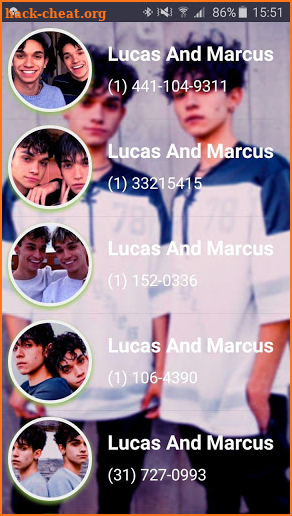 Fake Call Lucas & Marcus screenshot