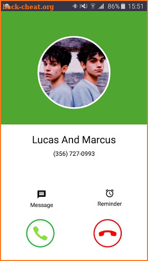 Fake Call Lucas & Marcus screenshot