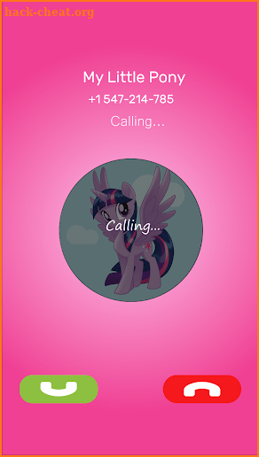 Fake Call MyLittle Pony prank screenshot