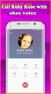 Fake Call Ruby Rube  For Free 2018 screenshot
