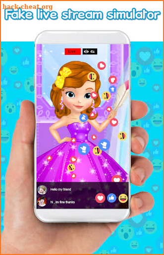 fake call simulator from princess sofia : chat screenshot