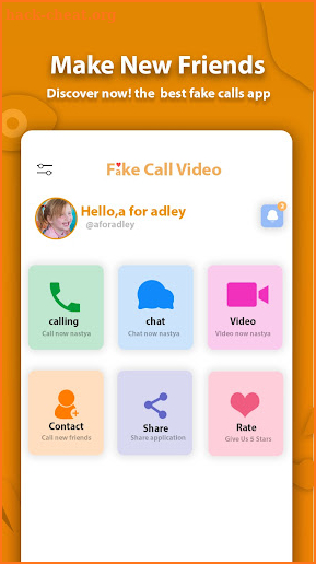 Fake call video a for adley screenshot