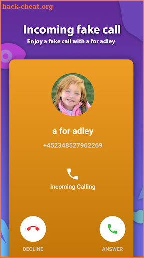 Fake call video a for adley screenshot