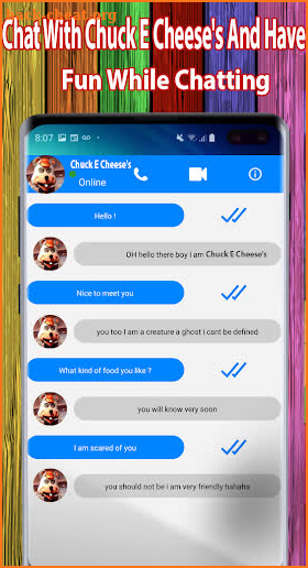 Fake Call Video Chuck e Cheese's - Real Voice screenshot