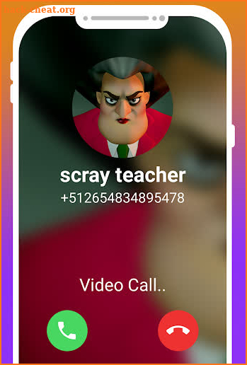 fake call Video From Scary Teacher Simulator Prank screenshot