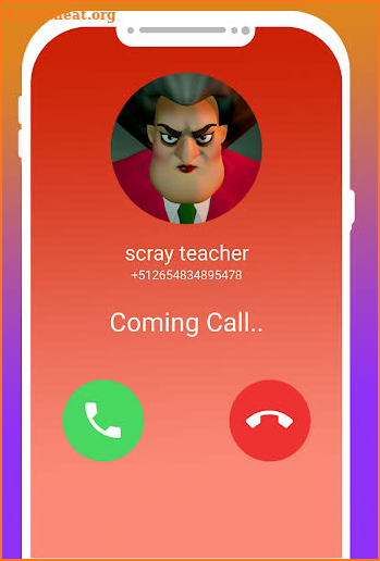 fake call Video From Scary Teacher Simulator Prank screenshot