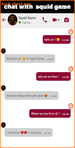 Fake call with Squid game-prank screenshot