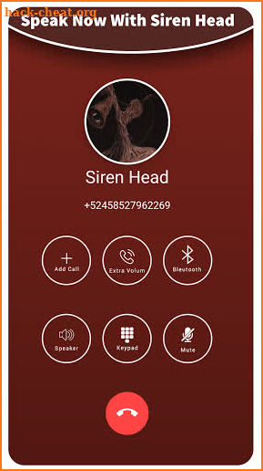 fake chat and call Scary from Siren Head-prank screenshot