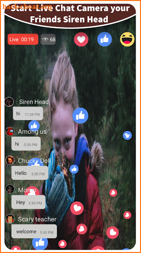 fake chat and call Scary from Siren Head-prank screenshot