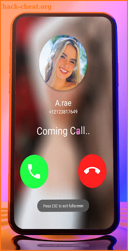 Fake chat Call :addison™ Rae Simulator screenshot