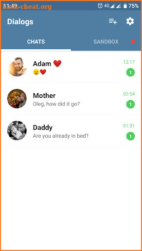 Fake Chat Messenger — TeleFake screenshot