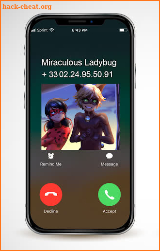 Fake Chat with Superhero Lady Cat Game screenshot