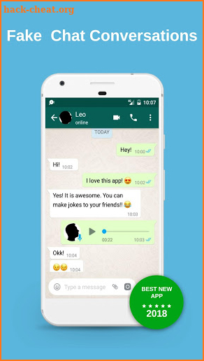 FAKE Conversations -Whats Fake Chat Maker screenshot