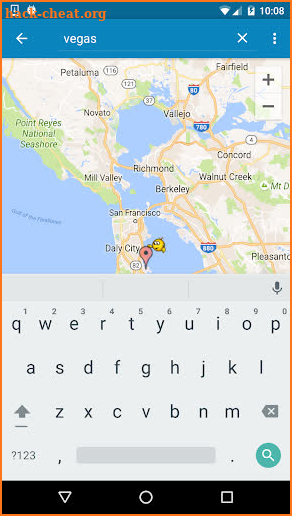 Fake GPS location screenshot