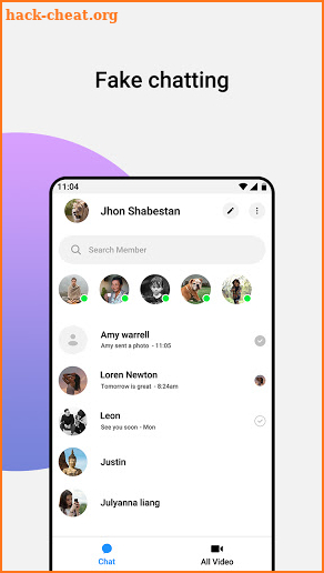 Fake Messenger Chat Conversation - Prank screenshot
