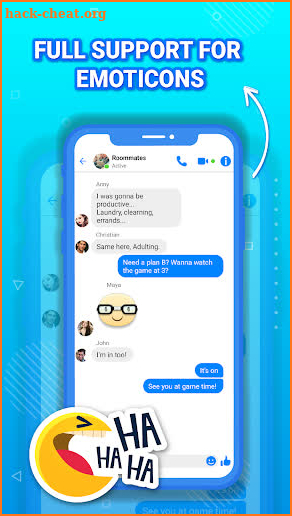 Fake messenger chat, fake chat, prank chat screenshot