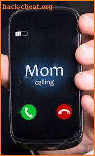 Fake Mom/Dad call and message screenshot