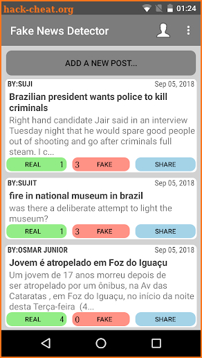 Fake News Detector screenshot