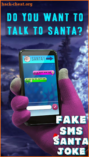 Fake SMS Santa Joke screenshot