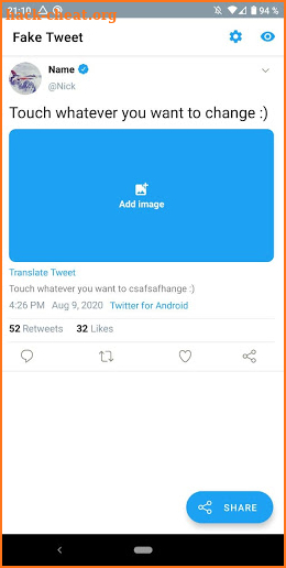 Fake Tweet Creator - 2021 screenshot