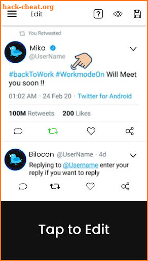 Fake Tweet-Post Creator screenshot