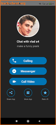 fake vedio call from vlad screenshot