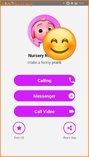 fake vide call nursery rhymes screenshot