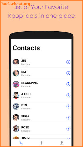 Fake video call BTS & BlackPink - WeFlex FaceTime screenshot