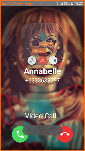 Fake Video Call Doll : Hello Annabelle Granny screenshot