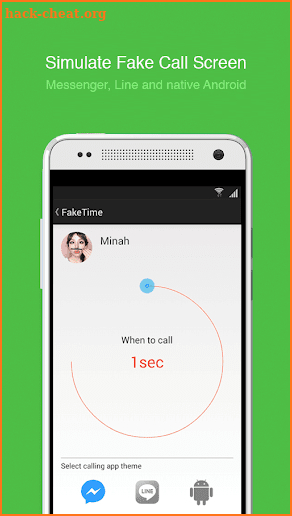 Fake video call - FakeTime 2.4 screenshot